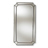 Baxton Studio Romina Art Deco Antique Silver Finished Accent Wall Mirror 150-8890